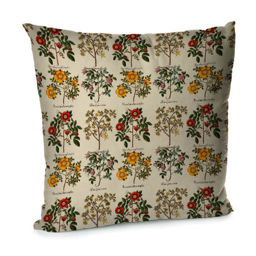 Наволочка оксамитова для подушки Botanical flowers 45x45 см (45BN_FLORA007)