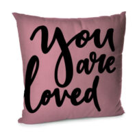Подушка диванна з оксамиту You are loved 45x45 см (45BP_18L041)