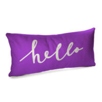 Подушка декоративна оксамитова Hello 50x24 см (52BP_18L006)