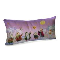 Подушка декоративна оксамитова Колядники 50x24 см (52BP_25NG011)