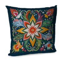 Подушка диванна з оксамиту Мальованка 45x45 см