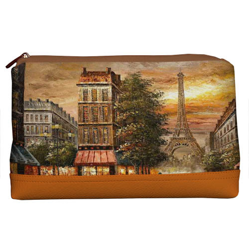 Косметичка дорожня жіноча Lovely Париж 26x15x8 см (KK_14M026_BR)
