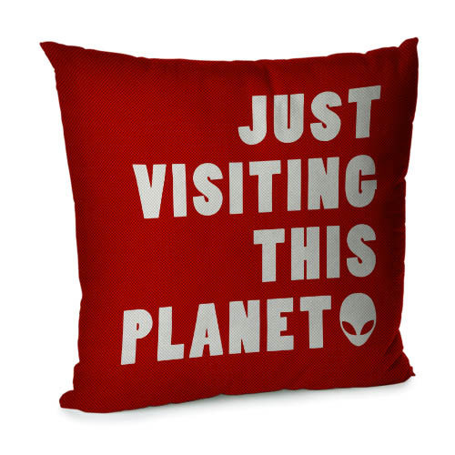 Наволочка оксамитова для подушки Just visiting this planet 45x45 см (45BN_UNI011)