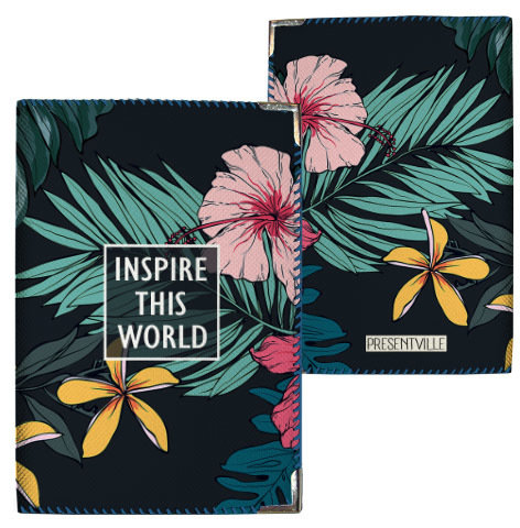 Обкладинка на паспорт Inspire this world (тканина)