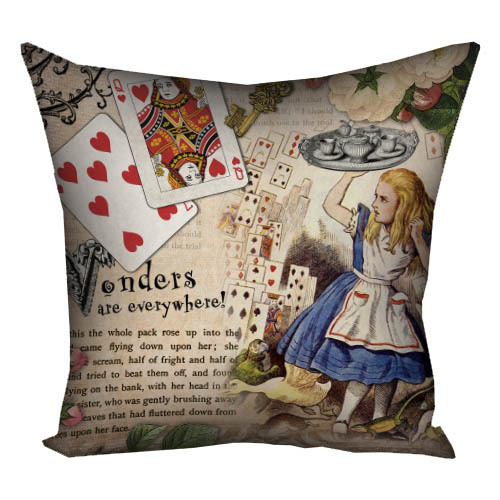 Подушка з принтом габардинова Wonders are everywhere 30x30 см (3P_WON019)