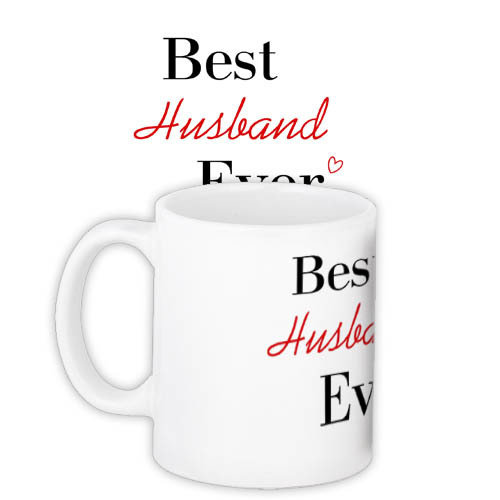 Чашка з принтом Best husband ever 330 мл (KR_PAR016)