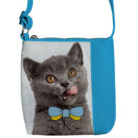 Сумка дитяча Little princess Котик з метеликом 16x16 см (PSD_15S051_GOL)