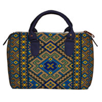 sumka-bochonok-barrel-ukrayinskij-korichnevij-ornament-z-temno-sinimi-ruchkami-28x18x17-sm-sb_15ukr028_tsi