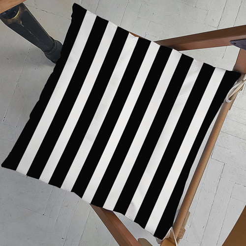 Подушка на стілець Полоски 40x40x4 см (PZ_23F001)