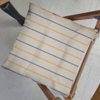 Подушка на стілець Синій та жовтий зигзаг 40x40x4 см (PZ_23F019)