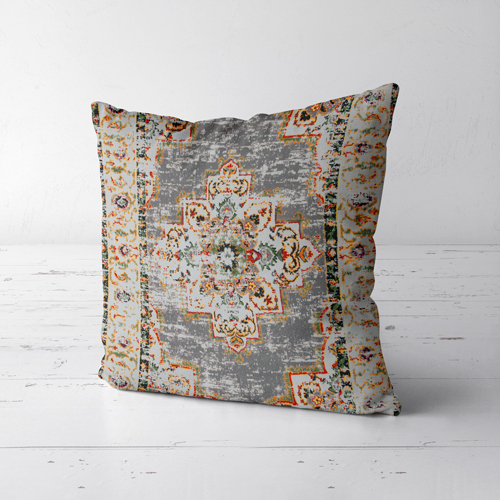 Подушка декоративна Soft Потертий Перський візерунок 45x45 см (45PST_FLORA002)