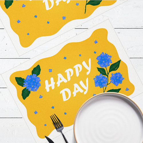 Серветка під тарілку Happy day 2 шт 40х27 см (SRVS_O_24A003)