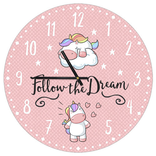 Годинник настінний круглий Follow the Dream 36 см (CHR_P_20A002)