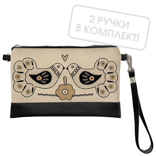 Клатч через плече Любовь 25x15 см (KL_24J005_BL)