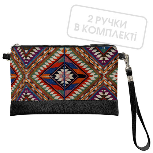Клатч через плече Етно 25x15 см (KL_GL_15UKR059_BL)