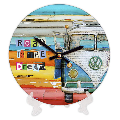 Годинник круглий Road to the dream Volkswagen 18 см (CH18_P_15S130)
