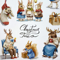 Набір наліпок Christmas time (STR_19A026)