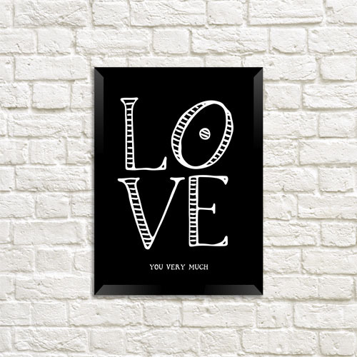 Постер у рамці Love you very much 21х30см, A4 (MT4_20L006)