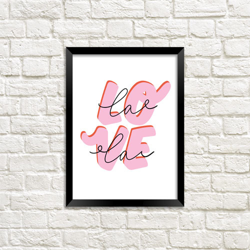 Постер у рамці Love lala 21х30см, A4 (MT4_21L004_BL)