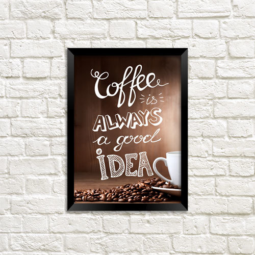 Постер у рамці Coffee is always a good idea 30×42 см, A3 (MT3_18M025)
