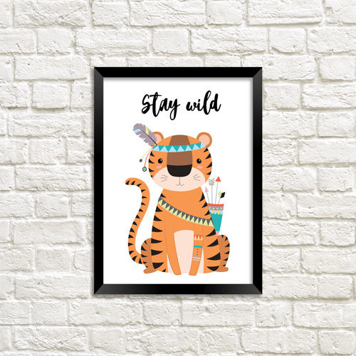 Постер у рамці Stay wild 21х30см, A4 (MT4_18M021)