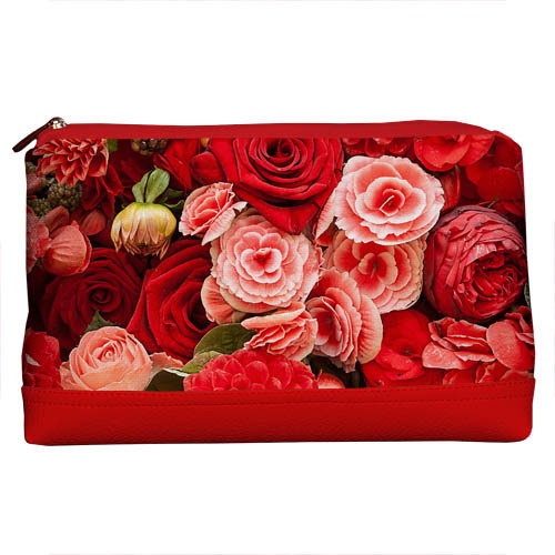 Косметичка дорожня жіноча Lovely Троянди 26x15x8 см (KK_14M032_KR)