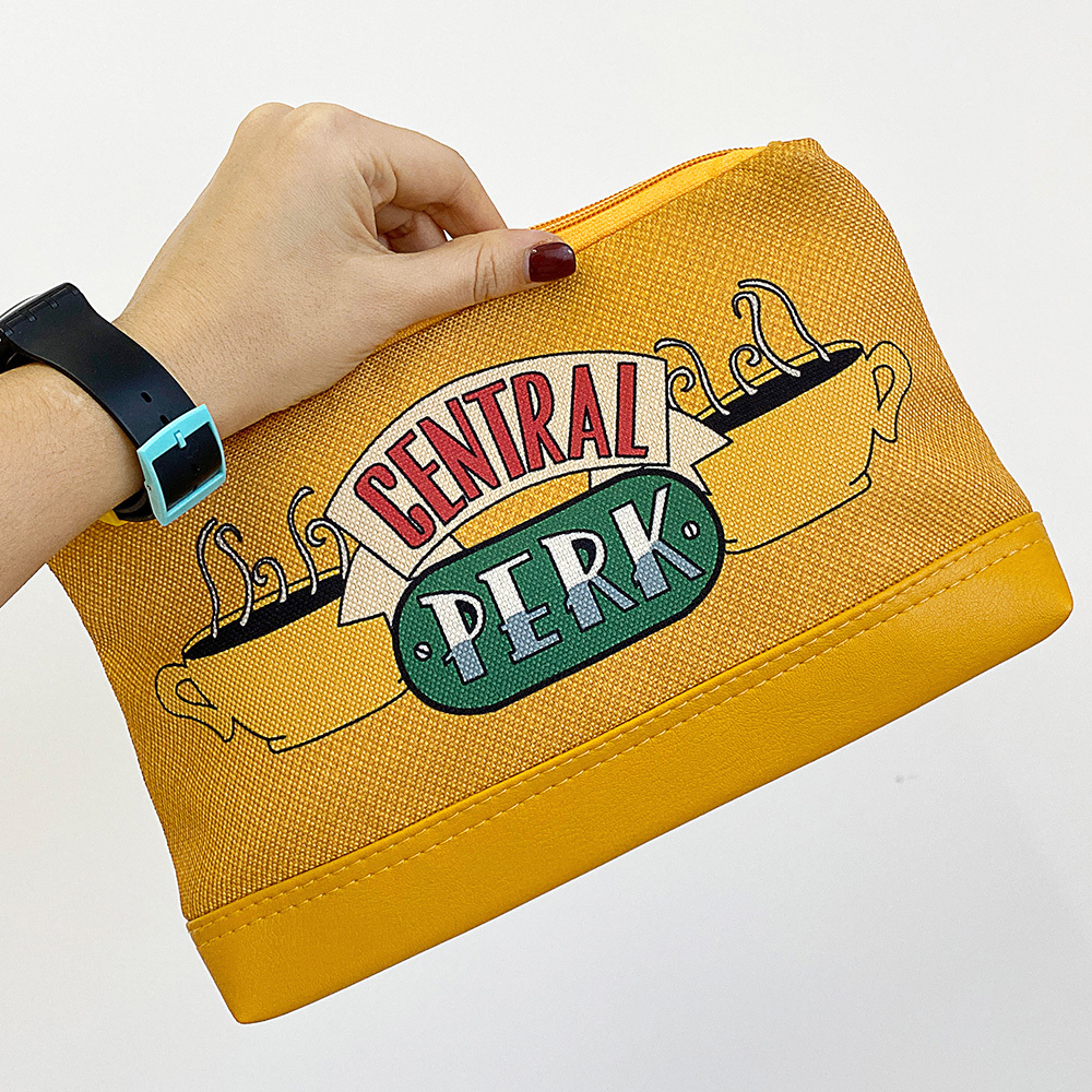 Косметичка дорожня жіноча Lovely Central perk 26x15x8 см (KK_DR005_ZHL)
