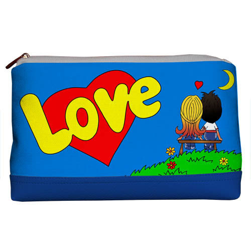 Косметичка дорожня жіноча Lovely Love синя 26x15x8 см (KK_15L069_NSI)