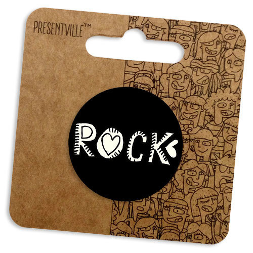 Значок круглий Rock 38 мм (Z2_17J087)
